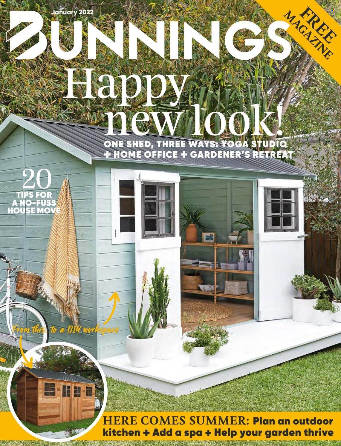 Bunnings Warehouse mailer - 01.01.2022 - 31.01.2022 - Sales products - shed. Page 1.