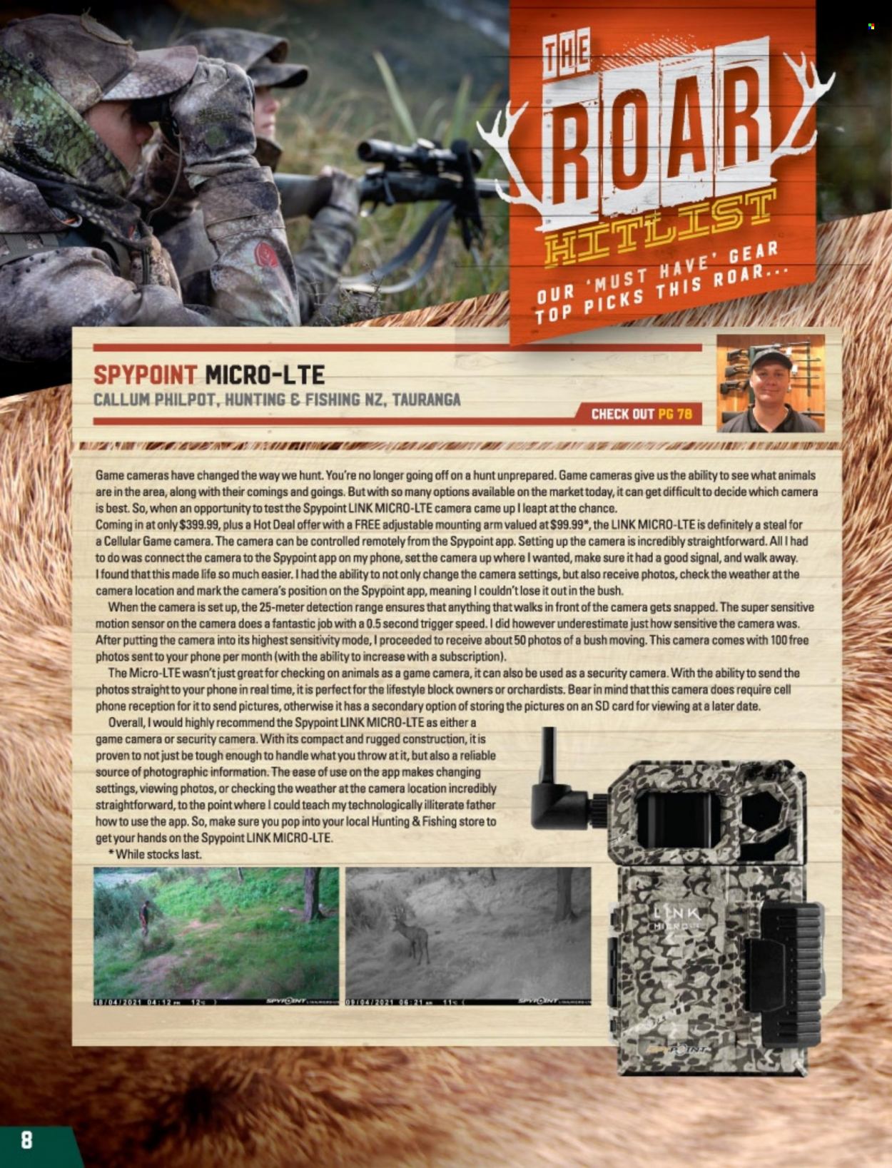 Hunting & Fishing mailer . Page 8.