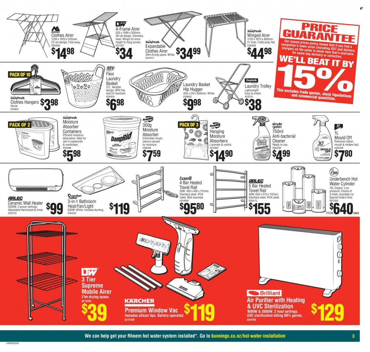 Bunnings Warehouse mailer . Page 3.