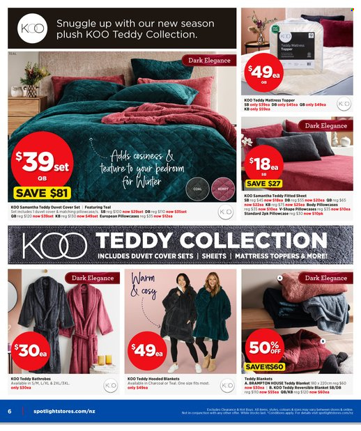 Spotlight mailer - 11.05.2022 - 29.05.2022 - Sales products - blanket, duvet, pillowcases, teddy. Page 6.