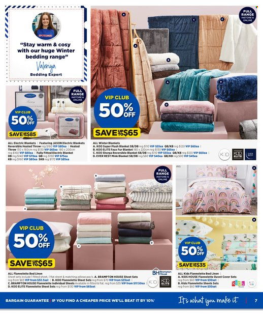 Spotlight mailer - 11.05.2022 - 29.05.2022 - Sales products - bedding, blanket, duvet, linens, flannelette sheets. Page 7.