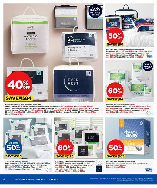 Spotlight mailer - 11.05.2022 - 29.05.2022 - Sales products - bedding, duvet, topper, pillow, mattress protector. Page 8.