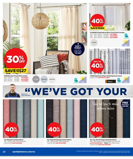 Spotlight mailer - 11.05.2022 - 29.05.2022 - Sales products - pencil, curtains. Page 22.