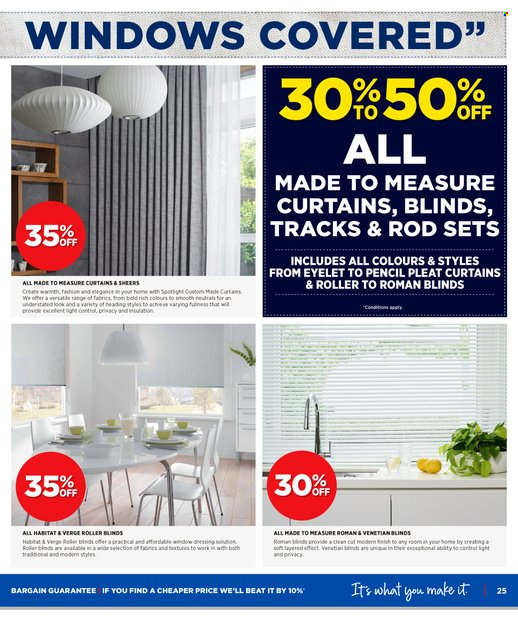 Spotlight mailer - 11.05.2022 - 29.05.2022 - Sales products - pencil, curtains. Page 25.