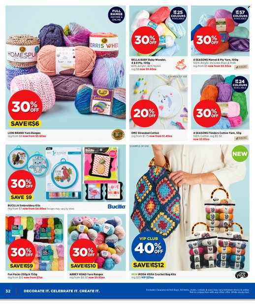 Spotlight mailer - 11.05.2022 - 29.05.2022 - Sales products - bag, knitting wool. Page 32.