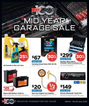 Repco catalogue - Mid Year Garage Sale