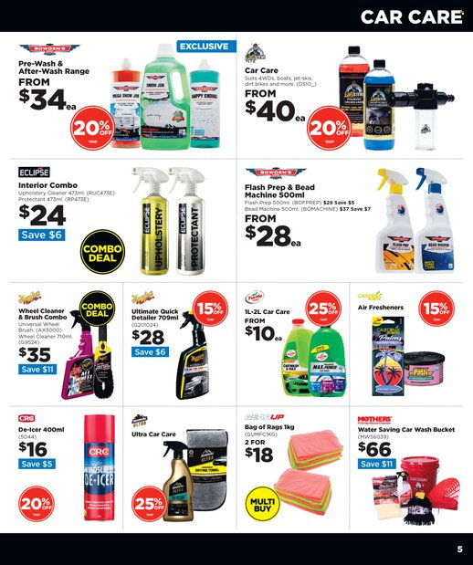 Repco mailer - 15.06.2022 - 30.06.2022 - Sales products - cleaner, brush, rags, air freshener, Eclipse. Page 5.