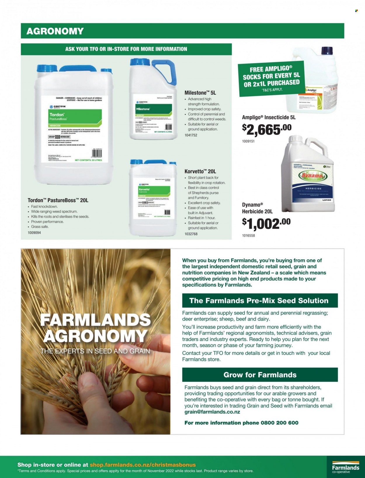 Farmlands mailer - 01.11.2022 - 31.12.2022 - Sales products - socks, bag, seed, plant. Page 7.