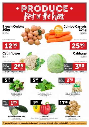 Gilmours catalogue - Weekly Fresh Produce Deals