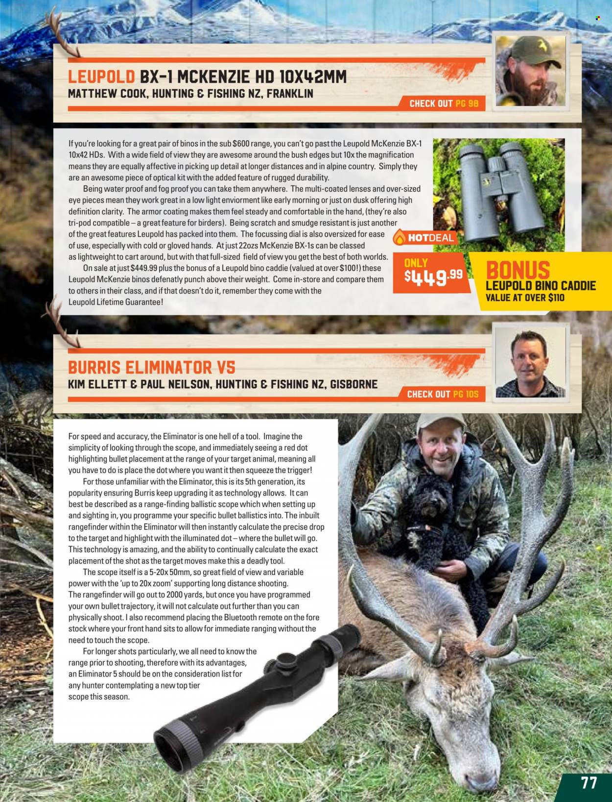 Hunting & Fishing mailer . Page 77.