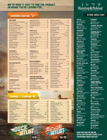 Hunting & Fishing catalogue