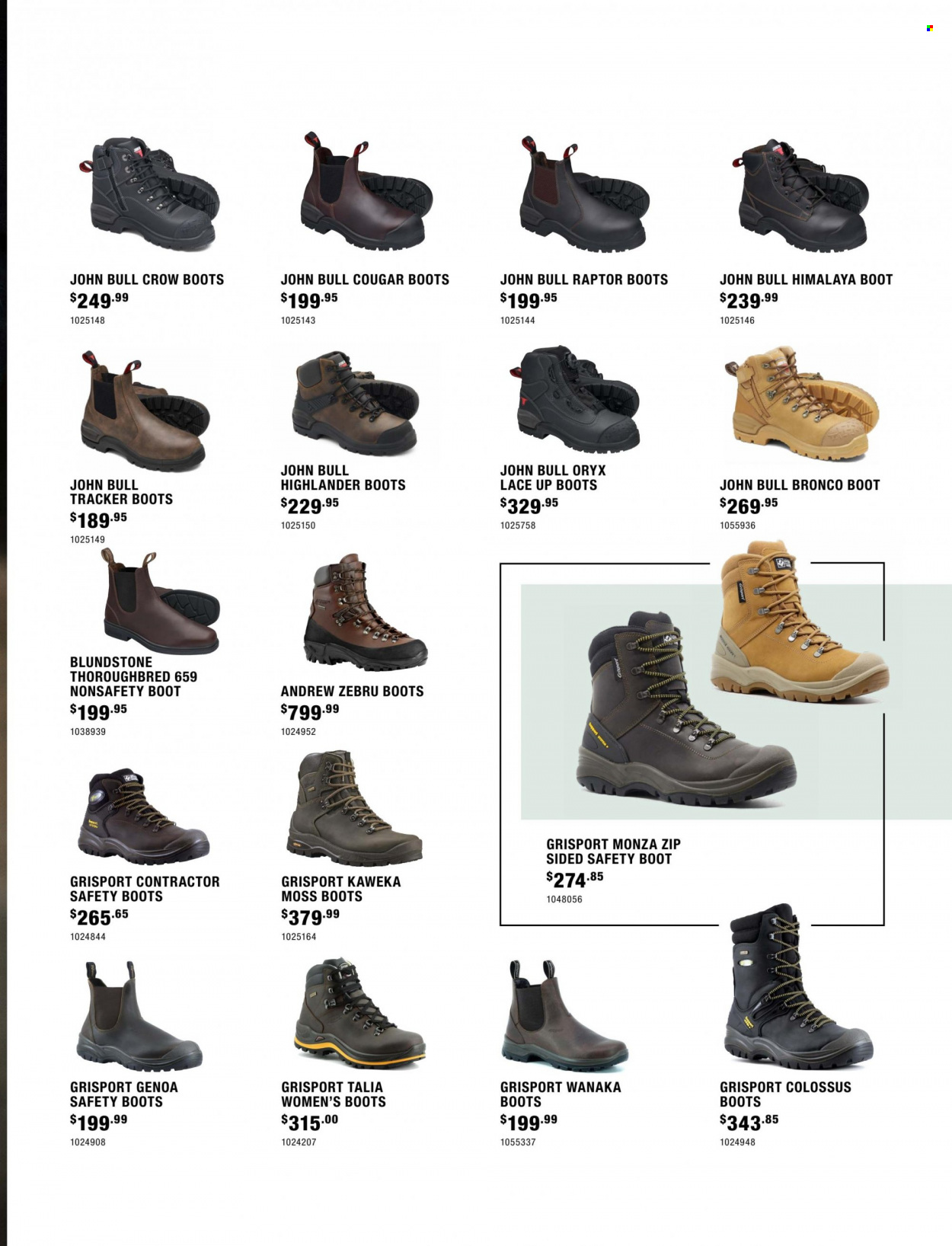 Farmlands mailer - Sales products - boots, Blundstone, safety boots. Page 3.