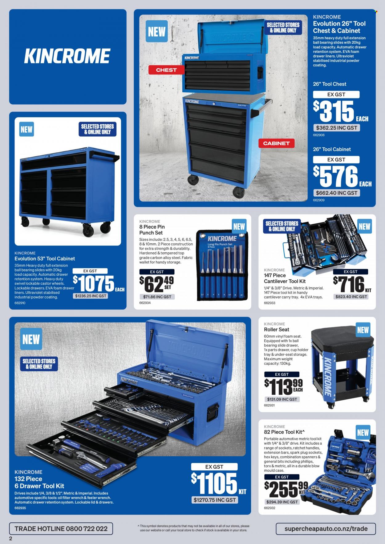 SuperCheap Auto mailer - 15.05.2023 - 01.07.2023 - Sales products - lid, cup, tool set, tool chest, hand tools, cabinet, tool cabinets, oil filter. Page 2.