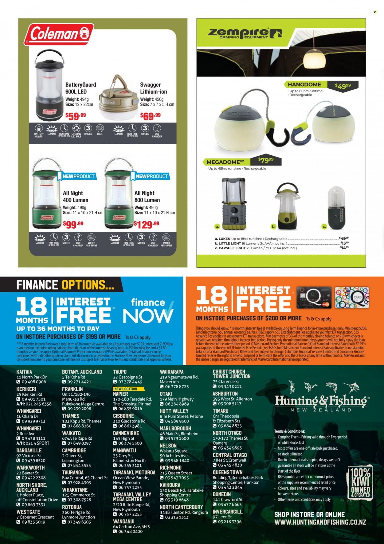Hunting & Fishing mailer - Sales products - holder. Page 18.