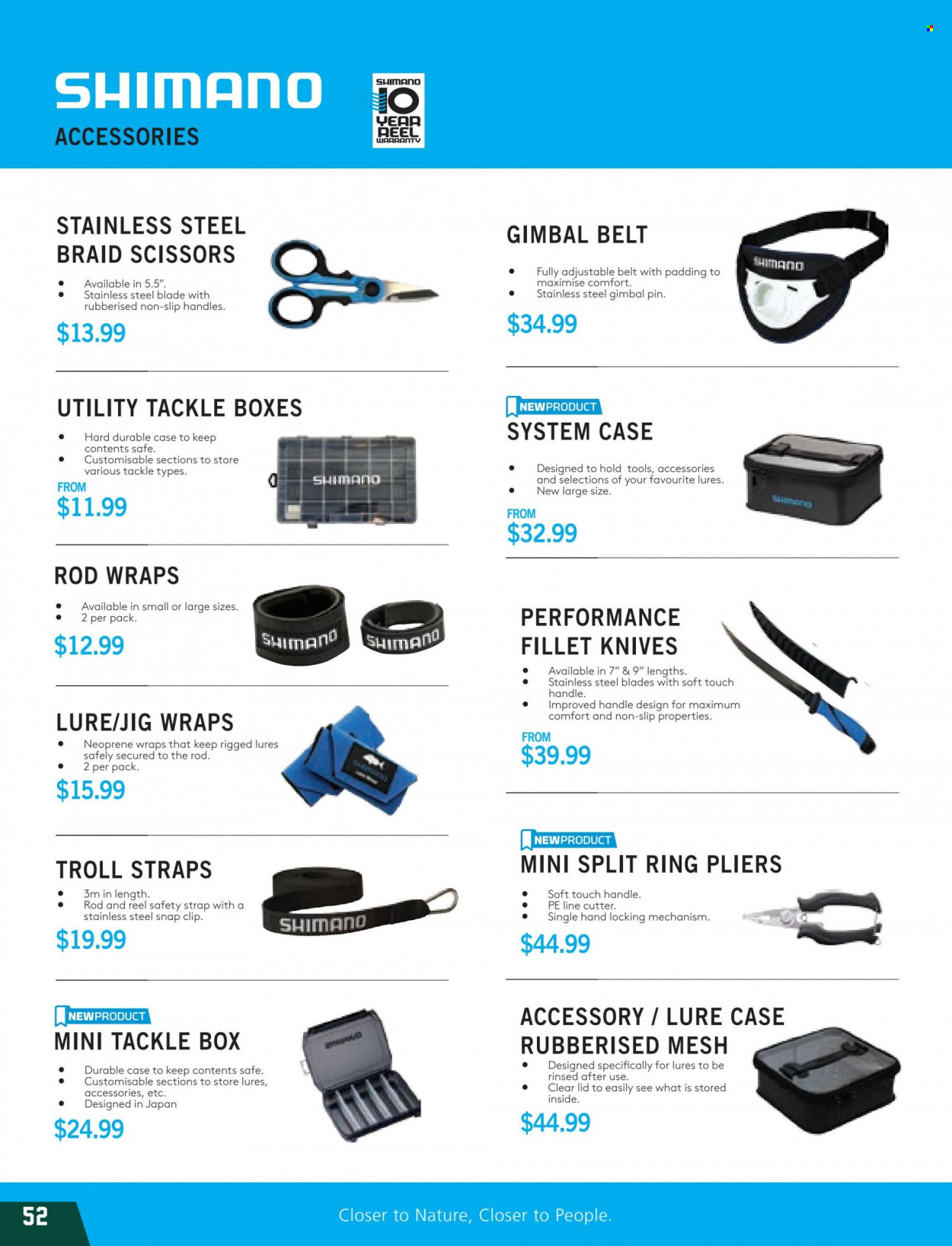 thumbnail - Hunting & Fishing mailer - Sales products - knife, lid, cutter, jig. Page 52.