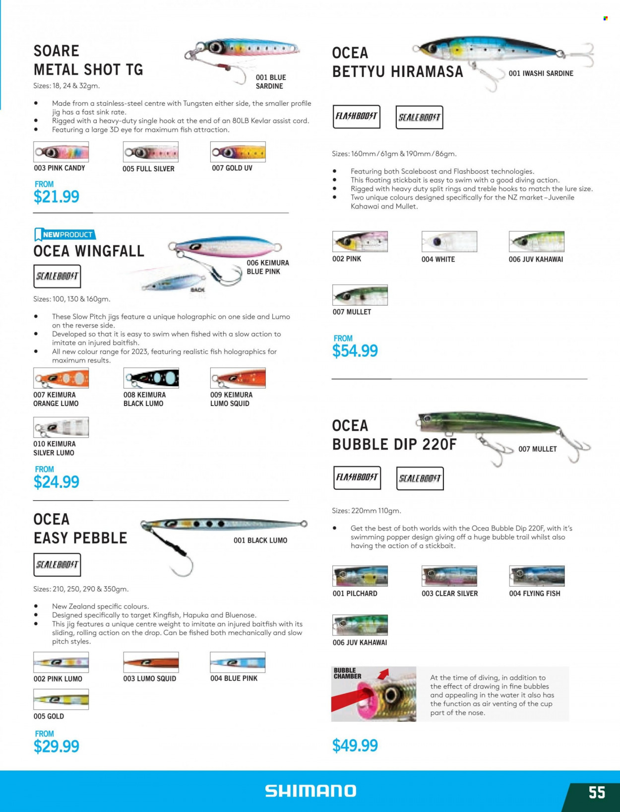 thumbnail - Hunting & Fishing mailer - Sales products - cup, scale, jig. Page 55.
