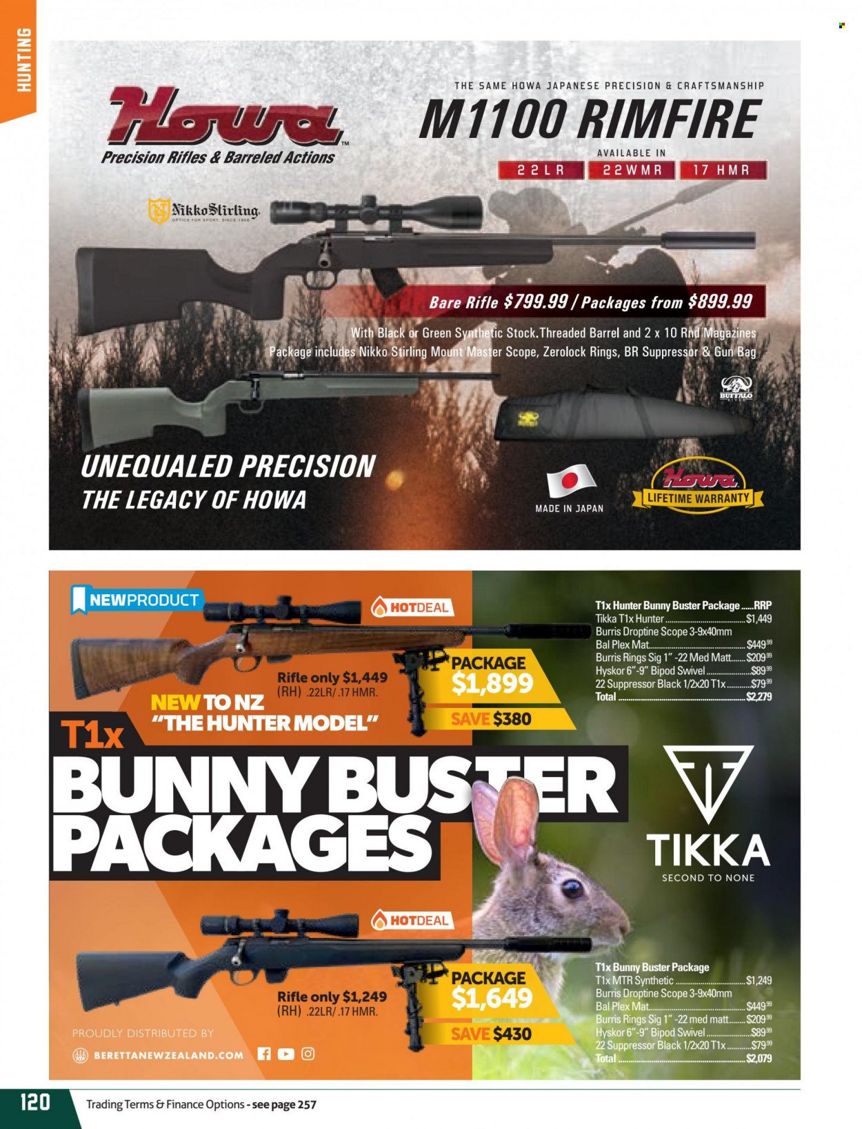 Hunting & Fishing mailer - Sales products - Stirling. Page 120.