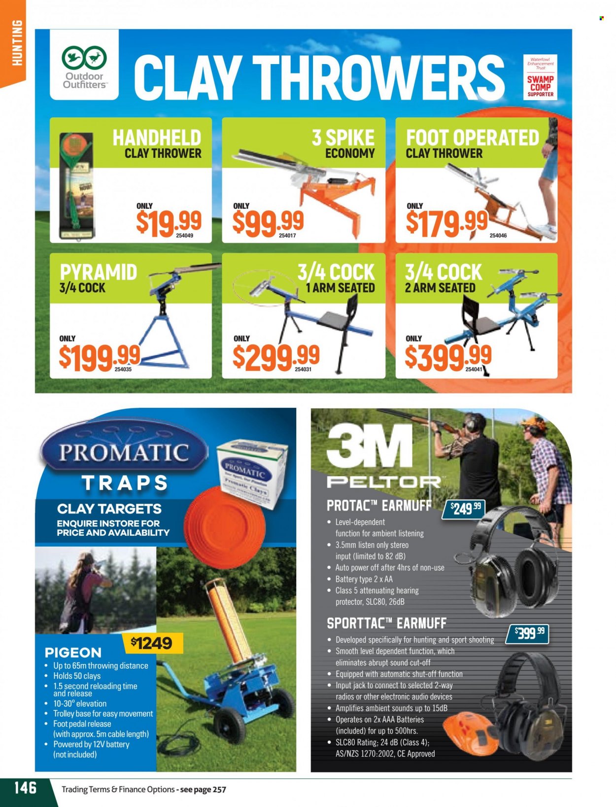 Hunting & Fishing mailer - Sales products - Pigeon. Page 146.