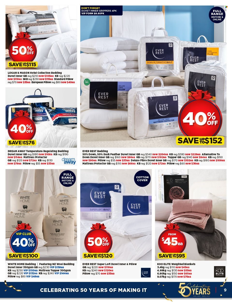Spotlight mailer - 15.11.2023 - 03.12.2023 - Sales products - Rex, bedding, blanket, duvet, pillow, quilt, mattress protector. Page 9.