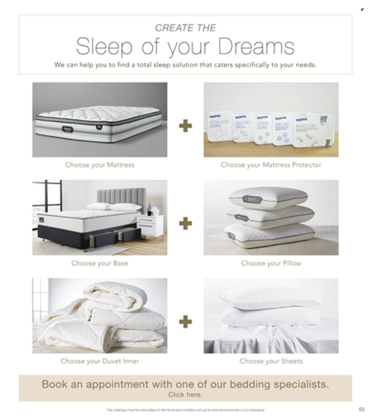thumbnail - Harvey Norman mailer - 01.09.2023 - 31.08.2024 - Sales products - mattress protector, bedding, duvet, pillow. Page 3.