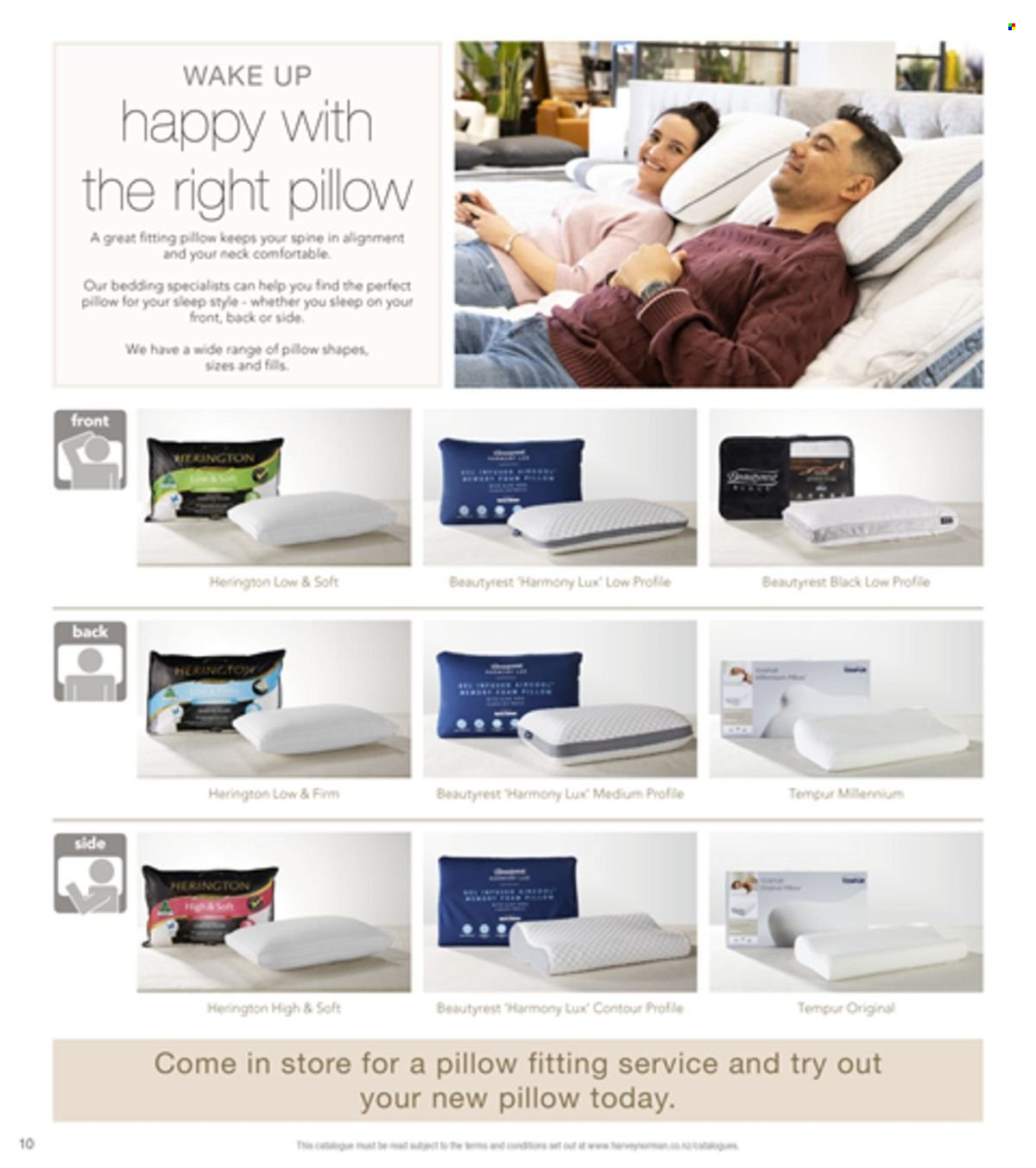 thumbnail - Harvey Norman mailer - 01.09.2023 - 31.08.2024 - Sales products - bedding, pillow. Page 10.