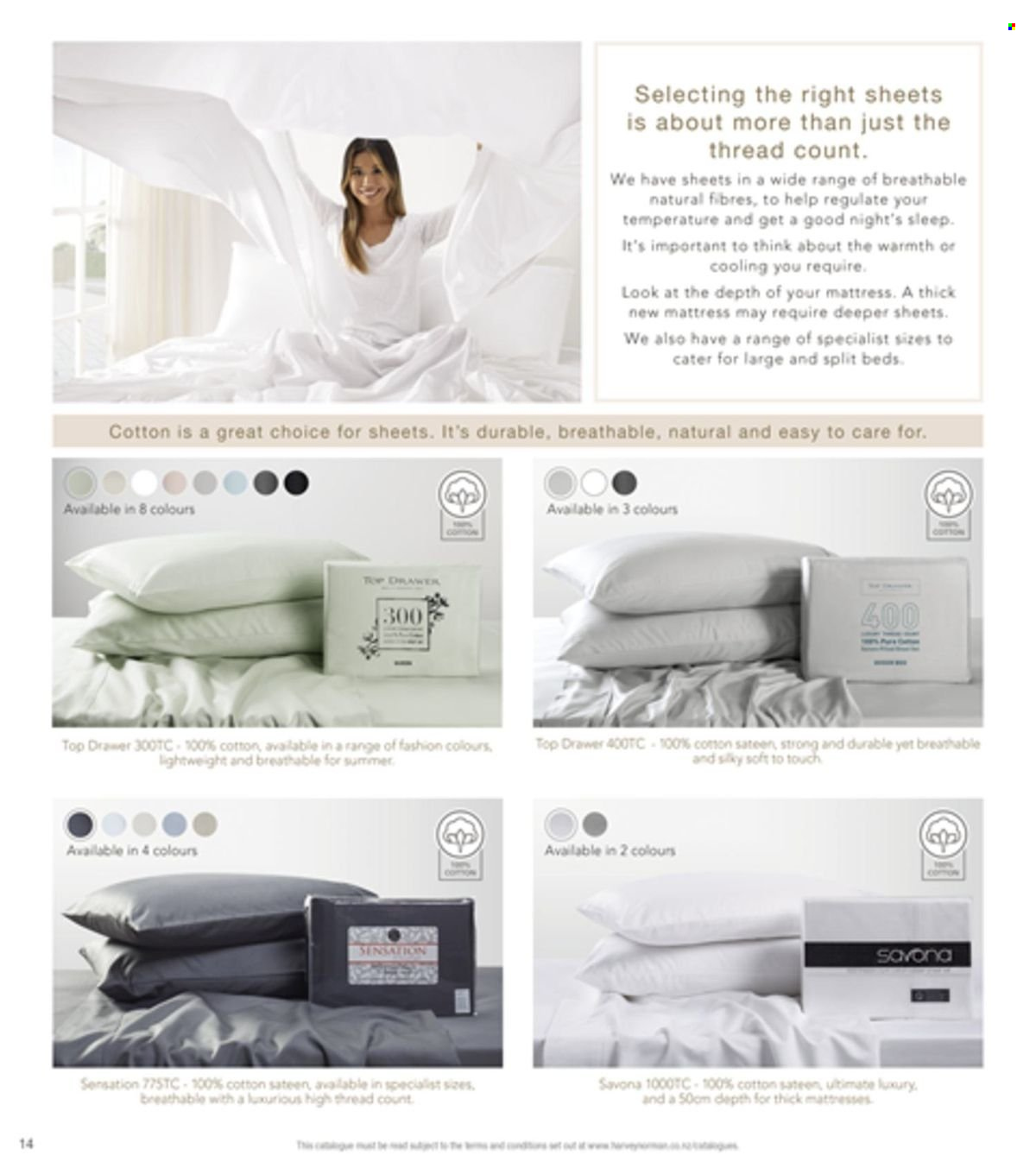 thumbnail - Harvey Norman mailer - 01.09.2023 - 31.08.2024 - Sales products - bed, mattress. Page 14.