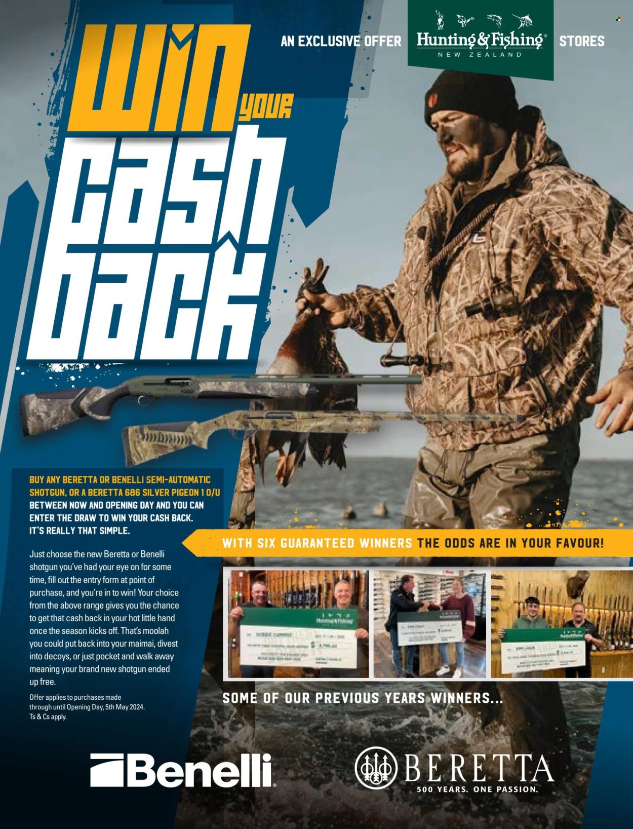 thumbnail - Hunting & Fishing mailer - Sales products - Pigeon, shotgun. Page 2.