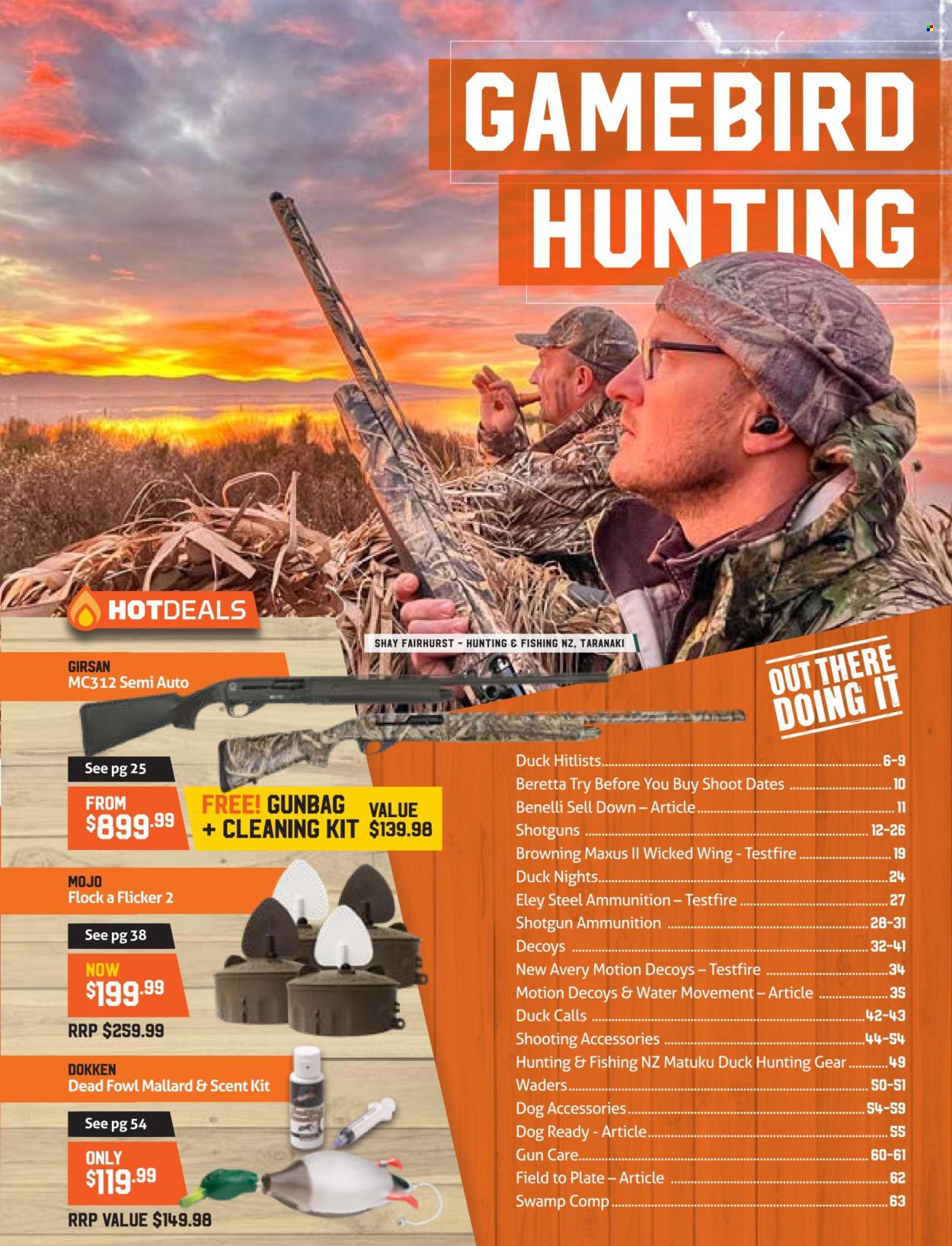 thumbnail - Hunting & Fishing mailer - Sales products - Browning, shotgun, shooting accessories. Page 5.