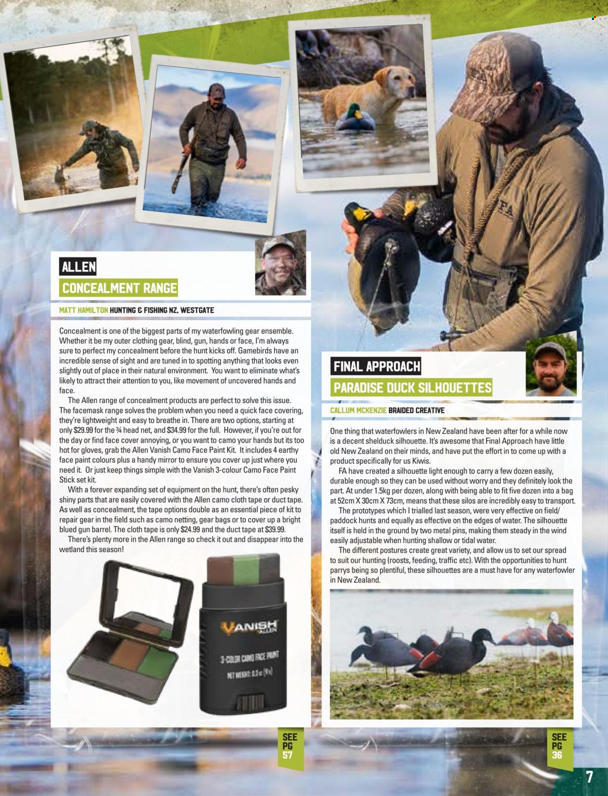 thumbnail - Hunting & Fishing mailer - Sales products - bag, gun. Page 7.