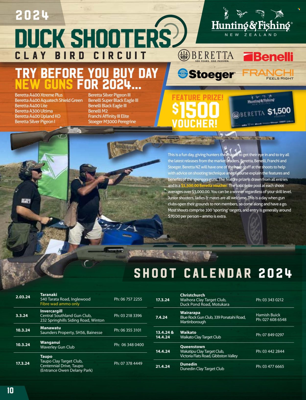 thumbnail - Hunting & Fishing mailer - Sales products - Pigeon, gun, Stoeger, ammo. Page 10.