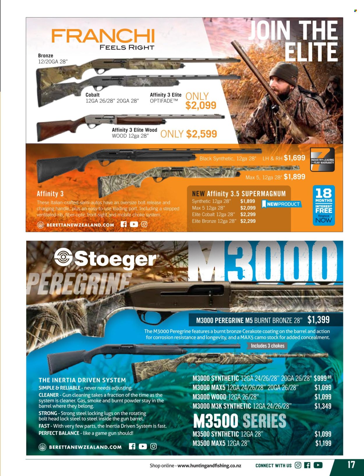 thumbnail - Hunting & Fishing mailer - Sales products - Stoeger. Page 17.