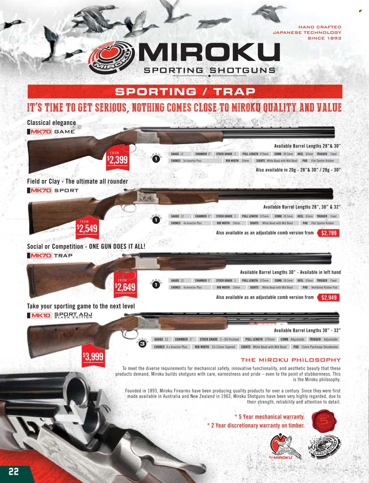 thumbnail - Hunting & Fishing mailer - Sales products - shotgun, gun. Page 22.