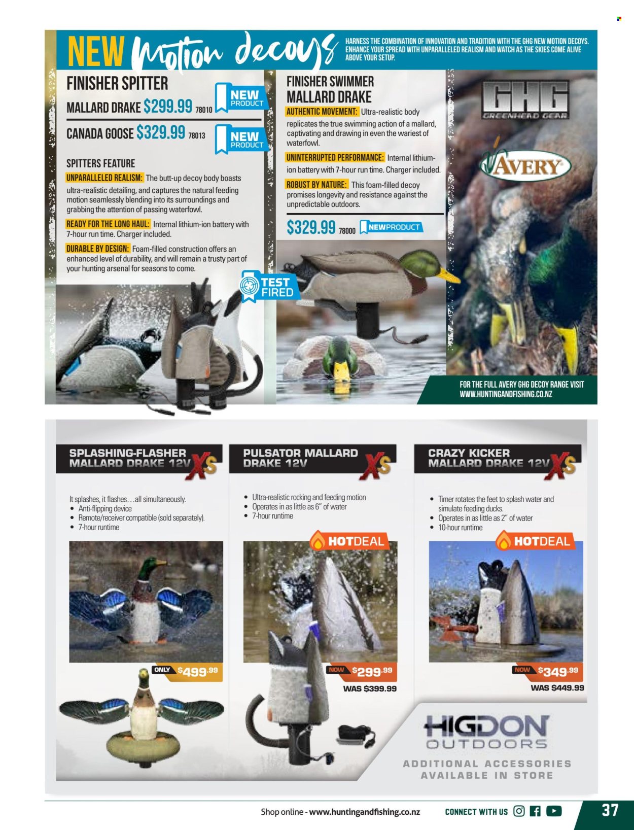 thumbnail - Hunting & Fishing mailer - Sales products - watch. Page 37.