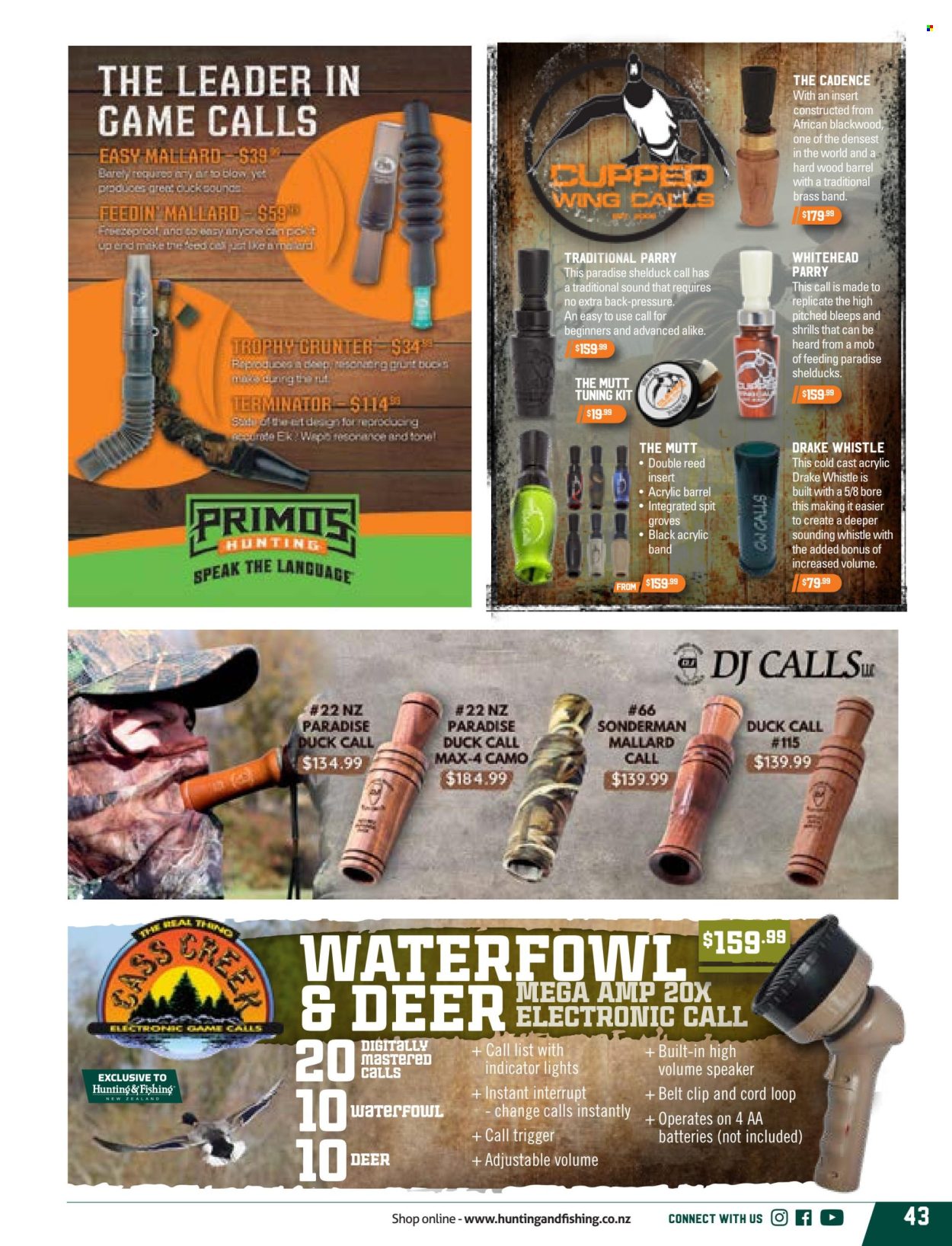 thumbnail - Hunting & Fishing mailer - Sales products - leader. Page 43.
