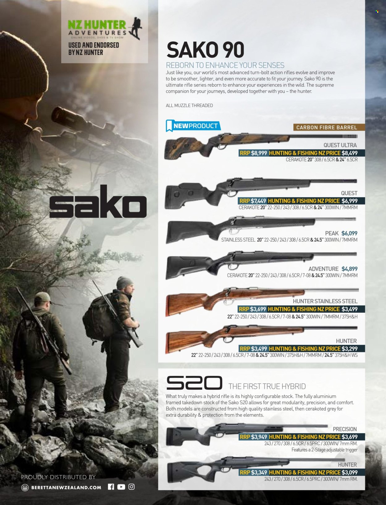 thumbnail - Hunting & Fishing mailer - Sales products - Hunter, rifle. Page 73.