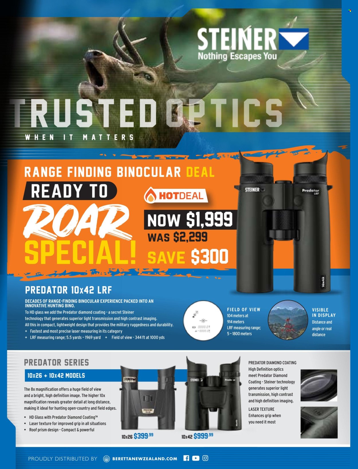 thumbnail - Hunting & Fishing mailer - Sales products - binoculars, optics. Page 94.