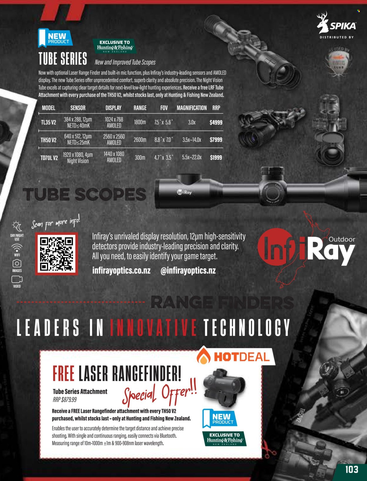 thumbnail - Hunting & Fishing mailer - Sales products - rangefinder. Page 103.