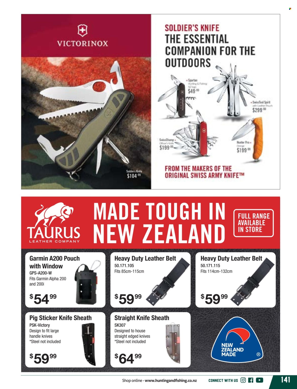 thumbnail - Hunting & Fishing mailer - Sales products - knife. Page 141.