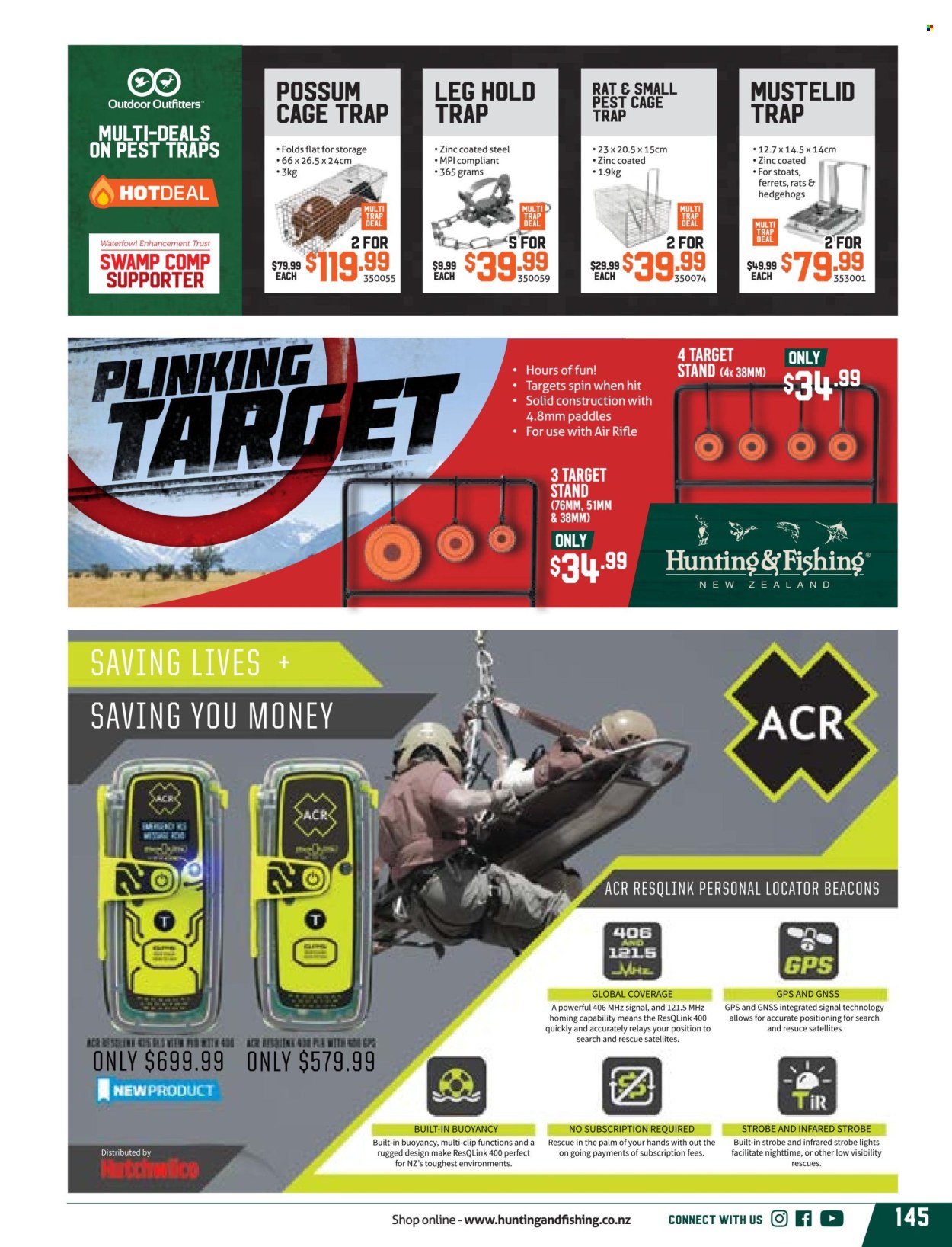 thumbnail - Hunting & Fishing mailer - Sales products - rifle. Page 145.