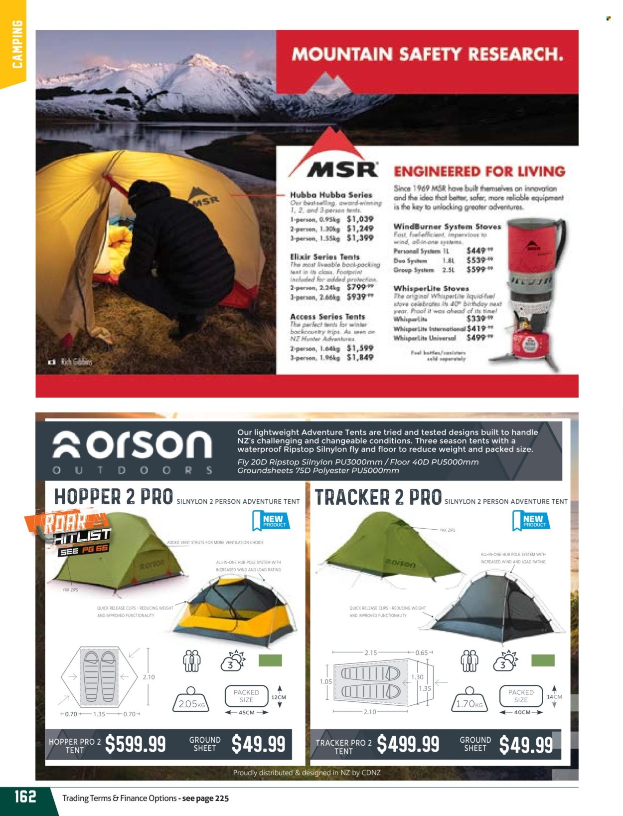 thumbnail - Hunting & Fishing mailer - Sales products - tent. Page 162.