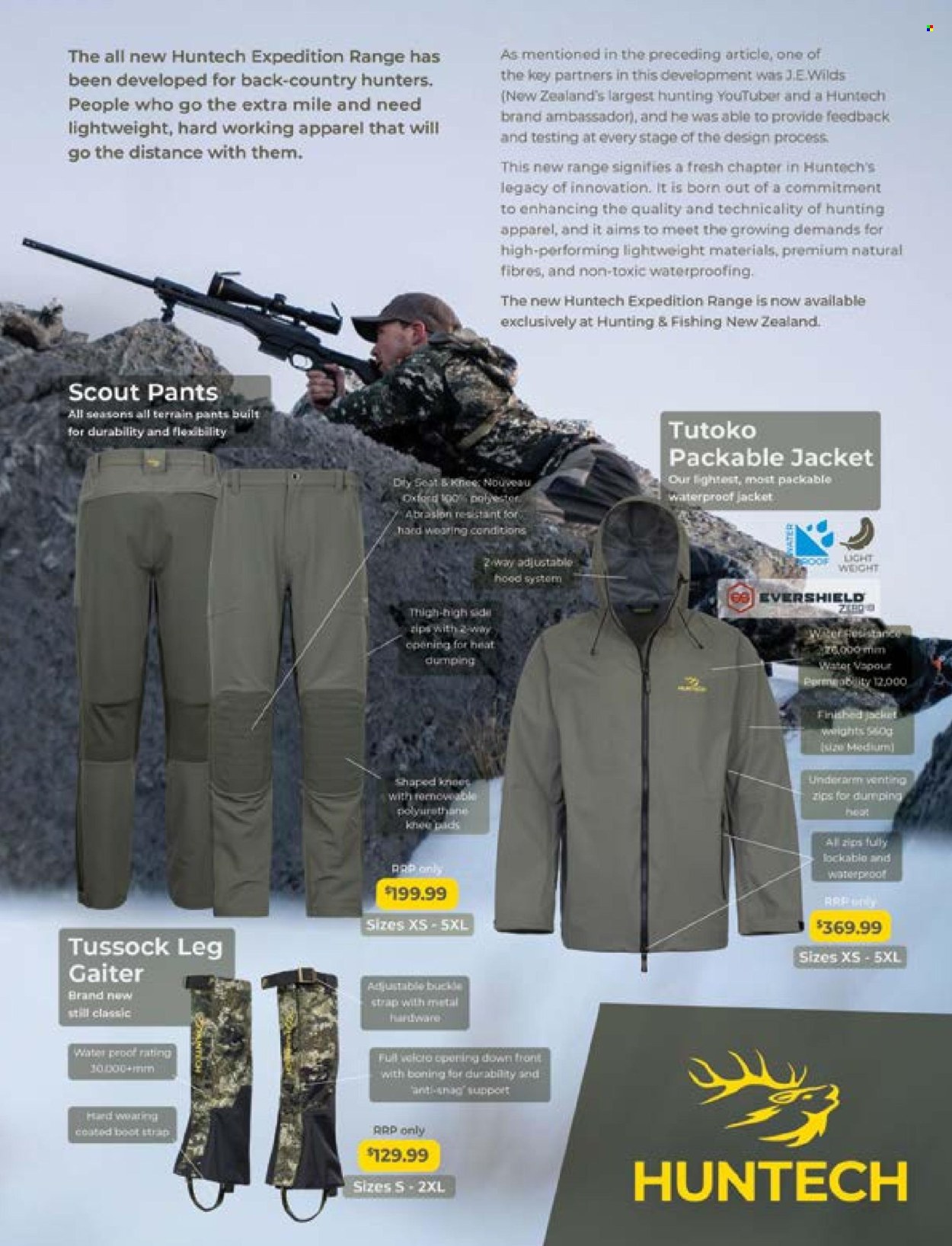 thumbnail - Hunting & Fishing mailer - Sales products - pants, hunting accessories. Page 201.