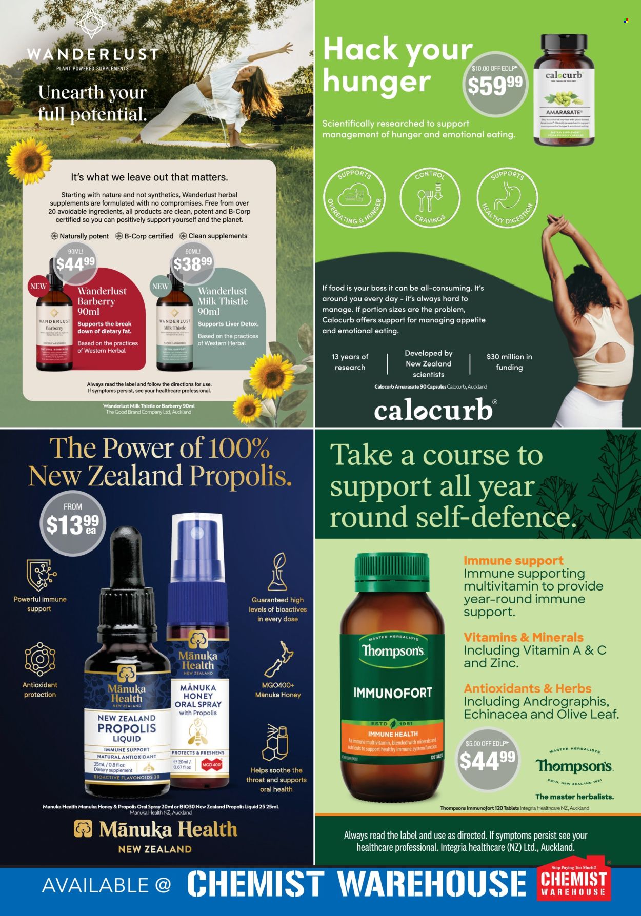 thumbnail - Chemist Warehouse mailer - 01.04.2024 - 30.04.2024 - Sales products - multivitamin, zinc, Thompson's, dietary supplement, vitamins. Page 28.