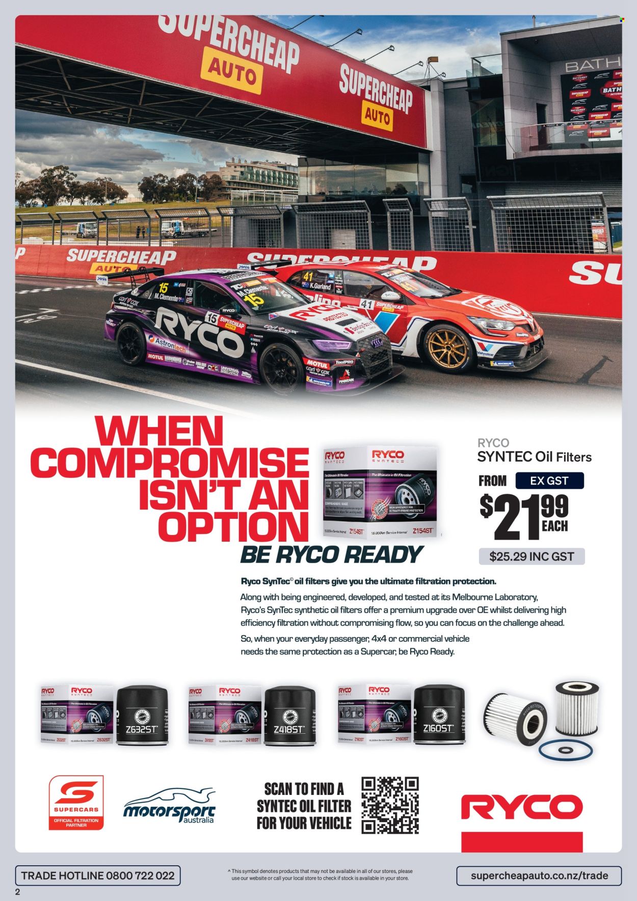thumbnail - SuperCheap Auto mailer - 19.04.2024 - 17.05.2024 - Sales products - oil filter, Valvoline, Michelin. Page 2.