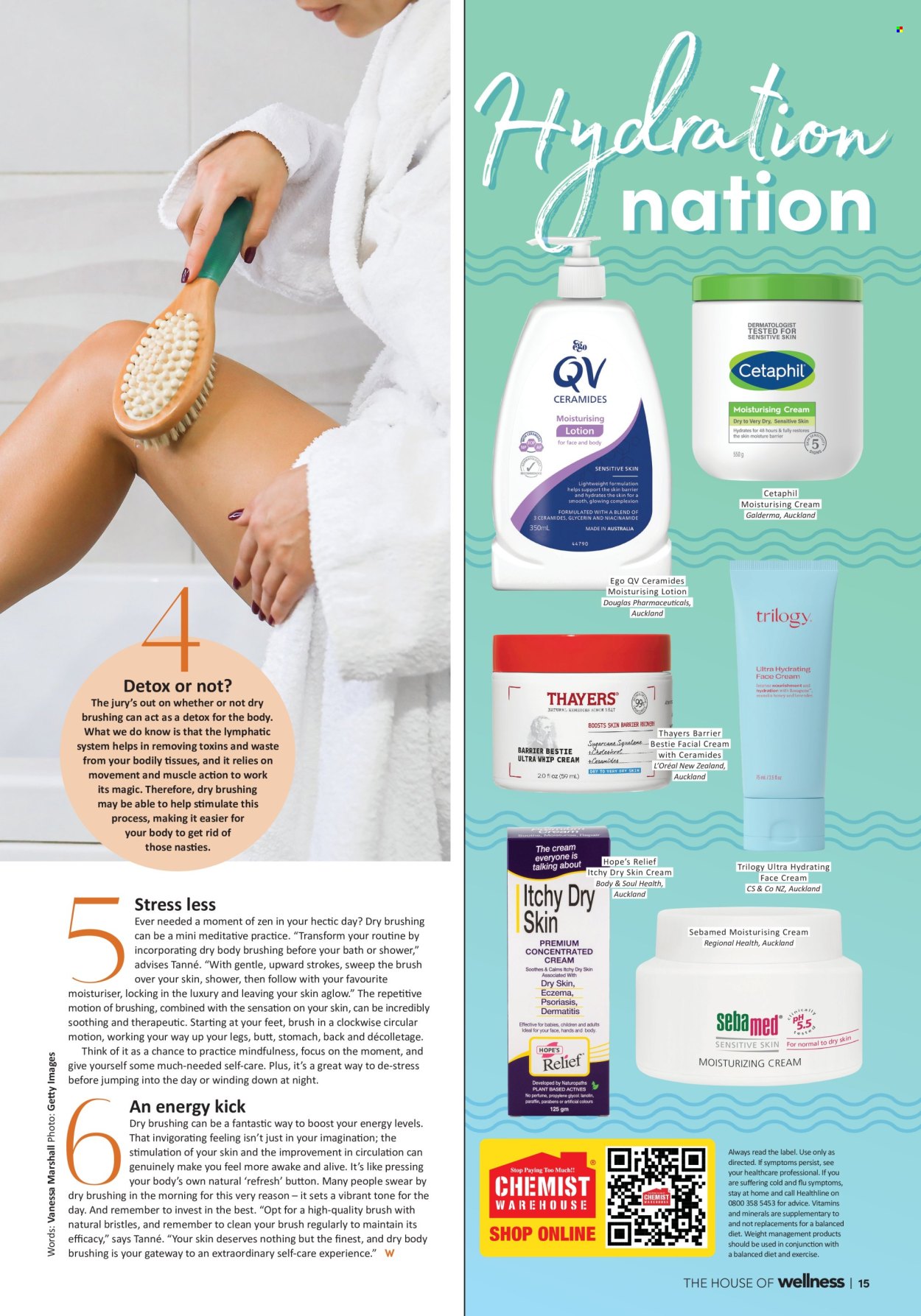 thumbnail - Chemist Warehouse mailer - 01.05.2024 - 31.05.2024 - Sales products - Sebamed, tissues, L’Oréal, face cream, Cetaphil, dietary supplement, vitamins. Page 15.