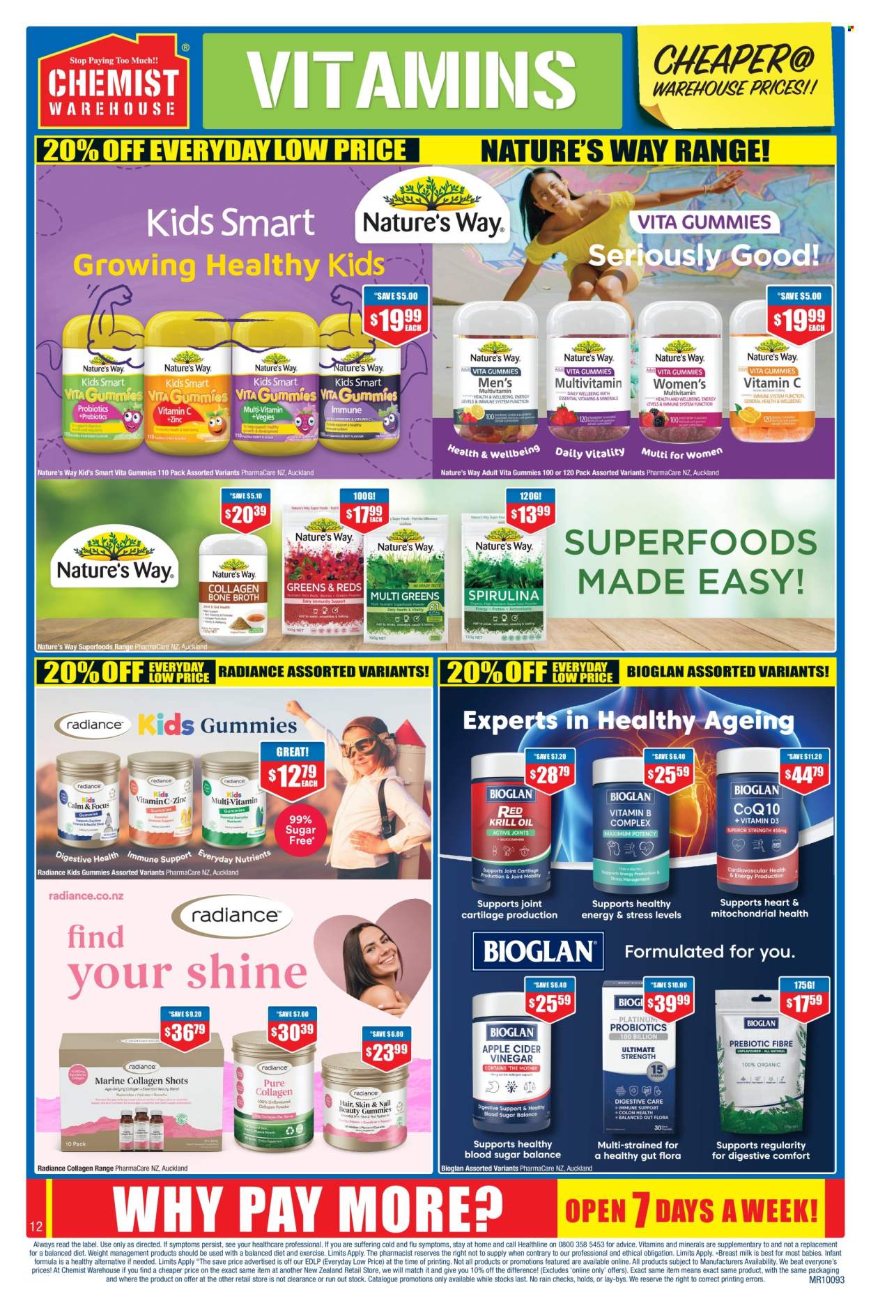 thumbnail - Chemist Warehouse mailer - 18.04.2024 - 12.05.2024 - Sales products - Bioglan, dietary supplement, vitamins. Page 12.