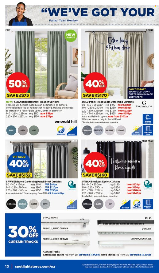 thumbnail - Spotlight mailer - 24.04.2024 - 05.05.2024 - Sales products - pencil, curtain. Page 10.