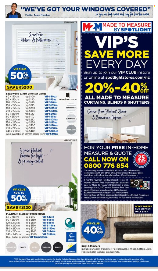 thumbnail - Spotlight mailer - 24.04.2024 - 05.05.2024 - Sales products - rug gripper, curtain, rug. Page 24.