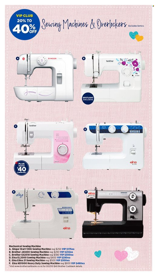 thumbnail - Spotlight mailer - 24.04.2024 - 05.05.2024 - Sales products - Brother, spotlight, sewing machine. Page 2.