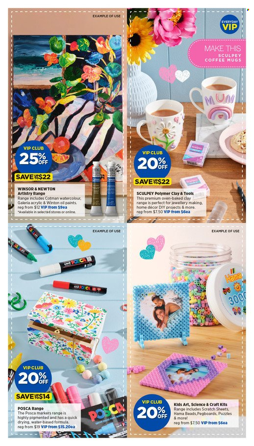 thumbnail - Spotlight mailer - 24.04.2024 - 05.05.2024 - Sales products - mug, Hama, marker, watercolour, craft supplies, puzzle. Page 8.