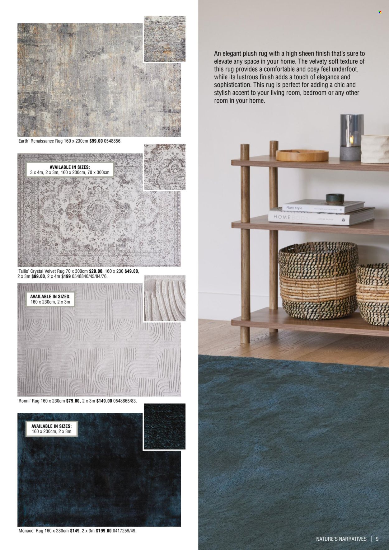thumbnail - Bunnings Warehouse mailer - 24.04.2024 - 30.06.2024 - Sales products - rug, plush rug. Page 9.